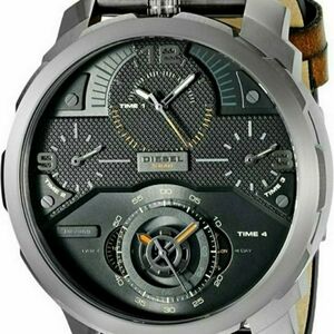 Diesel Black and Silver Chronograph Watch